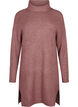 FLASH - Strikket kjole med høy hals, Rosa, Packshot image number 0