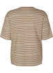 Stripete T-skjorte, Brun, Packshot image number 1