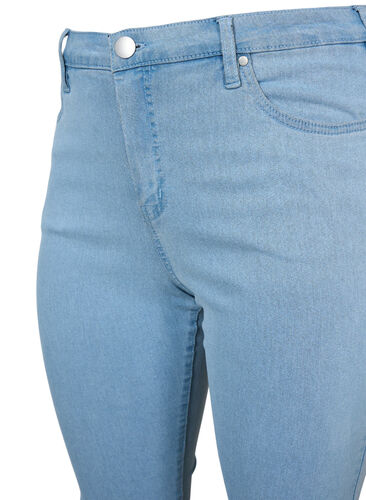 Super slim Amy jeans med høyt liv, Ex Lgt Blue, Packshot image number 2