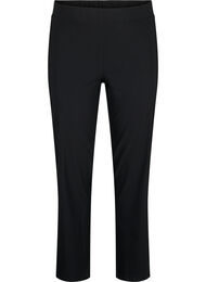 Elastisk bukse i viskose, Black