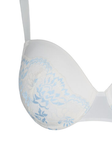 BH med bøyle og blonder, Tofu w. blue, Packshot image number 2