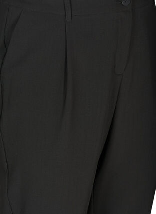 Cropped bukser i klassisk design, Black, Packshot image number 2