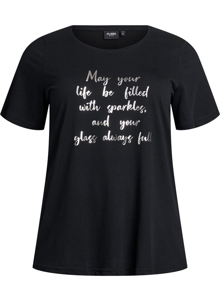 FLASH - T-skjorte med motiv, Svart, Packshot image number 0