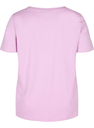 Kortermet t-skjorte med print, Violet Tulle, Packshot image number 1