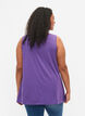 2 pakk topper i bomullsblanding, Deep Lavender/Black, Model image number 1