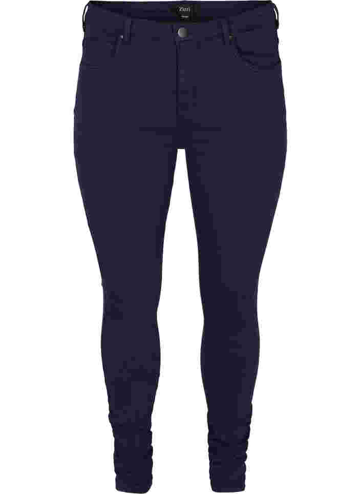 Super slim Amy jeans med høyt liv, Night Sky, Packshot image number 0