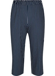Løse bukser med 7/8 lengde, Navy Blazer Stripe