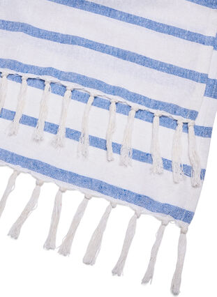 Stripete hammam håndkle med frynser, Regatta Comb, Packshot image number 3