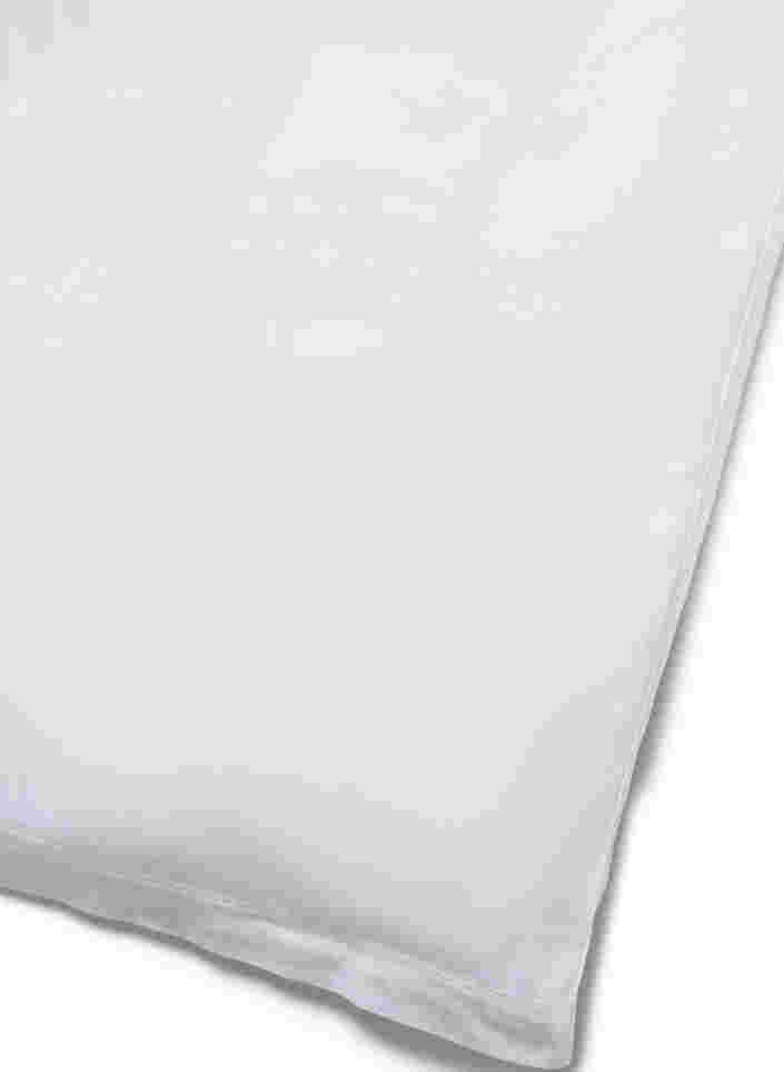 Ensfarget sengesett i bomull, White Alyssum, Packshot image number 2