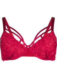 Full deknings blonde-BH med snordetaljer, Rhythmic Red