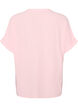 L&oslash;s bluse med korte ermer, Rosa, Packshot image number 1