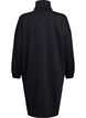 Turtleneck kjole i A-linjefasong, Svart, Packshot image number 1