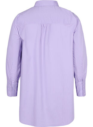 Langermet skjorte med høy mansjett, Lavender, Packshot image number 1