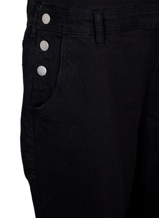 Zizzi Denim snekkerbukse, Black, Packshot image number 3