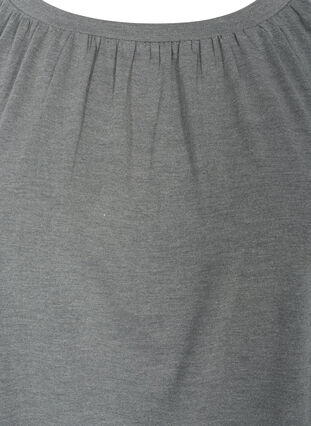 Ensfarget bluse med 2/4-ermer, Urban Chic Mél, Packshot image number 2