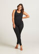 Sømløse leggings, Black, Model image number 0