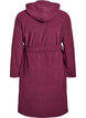 Morgenkåpe med glidelås og hette, Mørk Bordeaux, Packshot image number 1