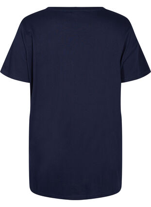 Oversized T-skjorte i økologisk bomull, Night Sky Lips, Packshot image number 1