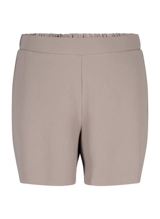 Zizzi FLASH - Løstsittende shorts med lommer, Beige, Packshot image number 0