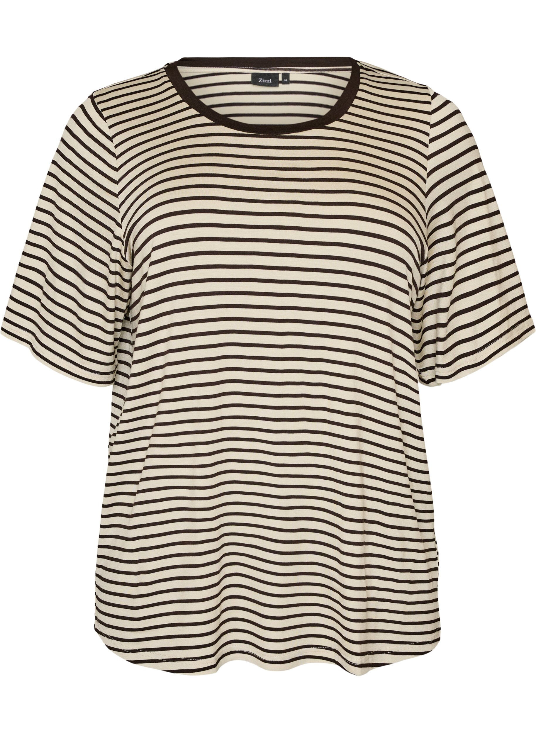 T-skjorte med TENCEL&trade; Lyocell og striper