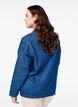 Denimjakke med knytelukking og lommer, Blue Denim, Model image number 1