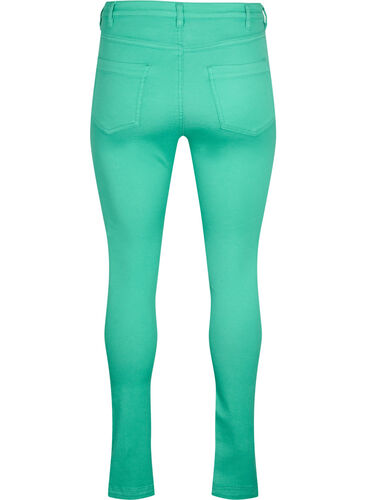 Amy jeans med høyt liv og super slim fit, Holly Green, Packshot image number 1