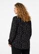 Prikkete skjorte med krage, Black w. Dot AOP, Model image number 1