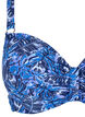 Bikinioverdel med b&oslash;yle og m&oslash;nster, Bl&aring;, Packshot image number 2