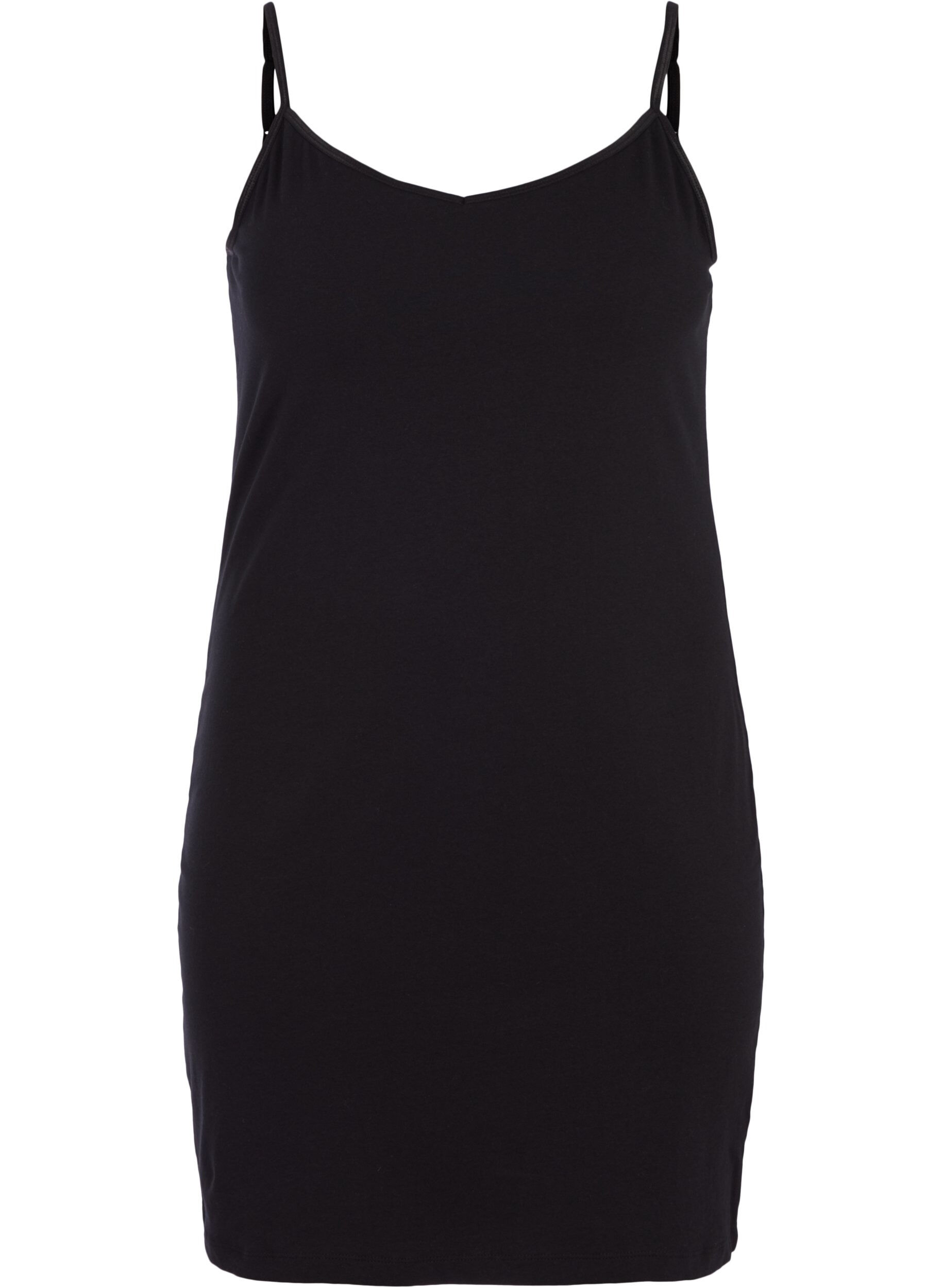Zizzi Lang basis topp, Black, Packshot image number 0