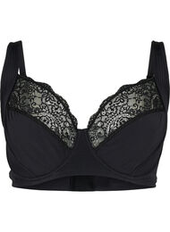Heldekkende BH med polstrede stropper, Black