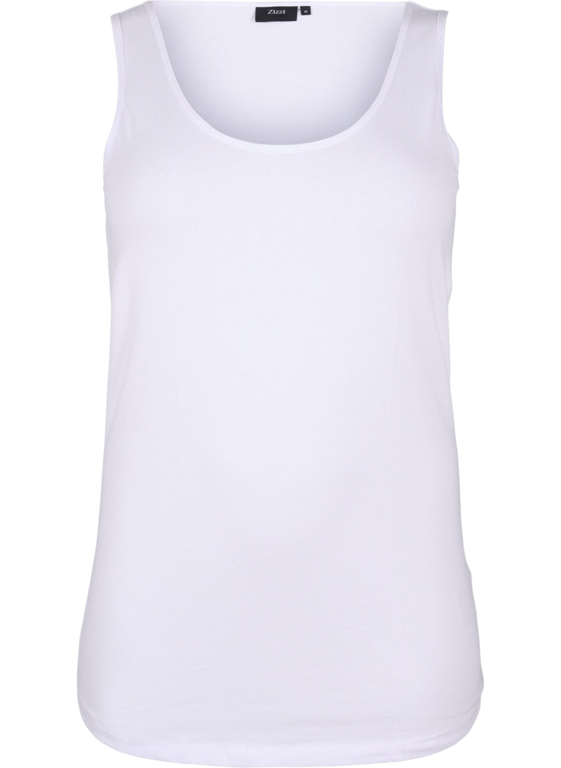 Ensfarget basistopp i bomull