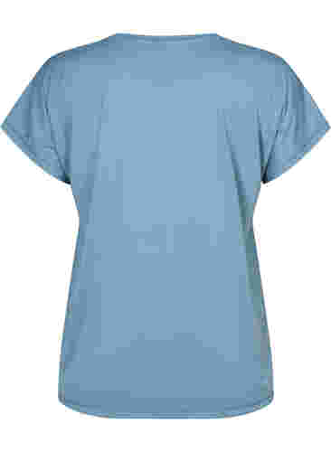 Kortermet trenings T-skjorte, Smoke Blue, Packshot image number 1