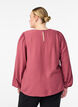 Langermet bluse i viskose, Rosa, Model image number 2