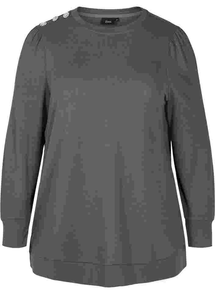 Langermet bluse med skulderdetaljer, Urban Chic, Packshot image number 0