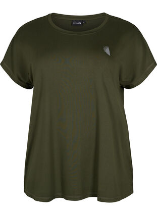 Kortermet trenings T-skjorte, Forest Night, Packshot image number 0