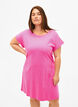2-pack bomullskjole med korte ermer, Shocking Pink/Black, Model image number 0