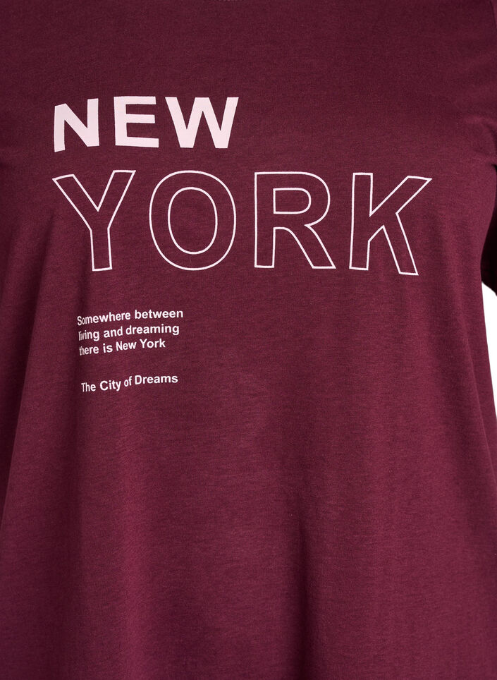 FLASH - T-skjorte med motiv, Mørk Bordeaux, Packshot