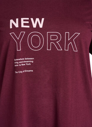 Zizzi FLASH - T-skjorte med motiv, Winetasting New York, Packshot image number 2