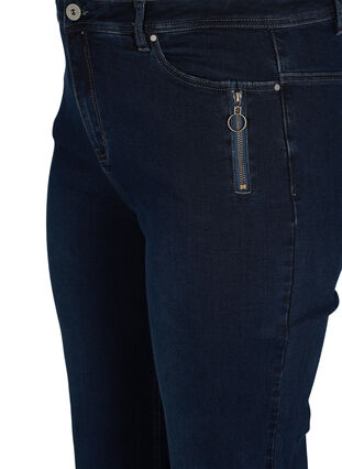 Regular fit Gemma jeans med høyt liv, Dark blue, Packshot image number 2
