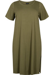 Bomullskjole med korte ermer, Ivy Green