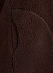Teddy fleece vest med glidelås og lommer, Brun, Packshot image number 3