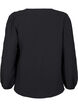 FLASH - Langermet bluse med rund hals, Black, Packshot image number 1