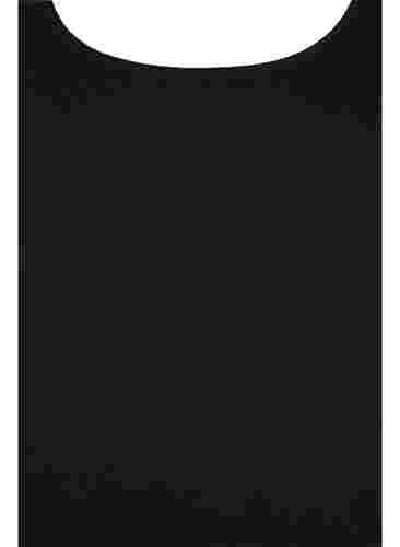 Basis tanktopp i en ribbet struktur, 2 stk., Black/Bright White, Packshot image number 2