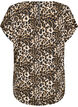 Kortermet bluse med leopardmønster, Leopard AOP, Packshot image number 1