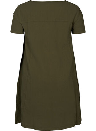 Kjole med kort ermer, Ivy green, Packshot image number 1