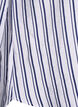 FLASH - Stripete skjortebluse med V-hals, Hvit, Packshot image number 3