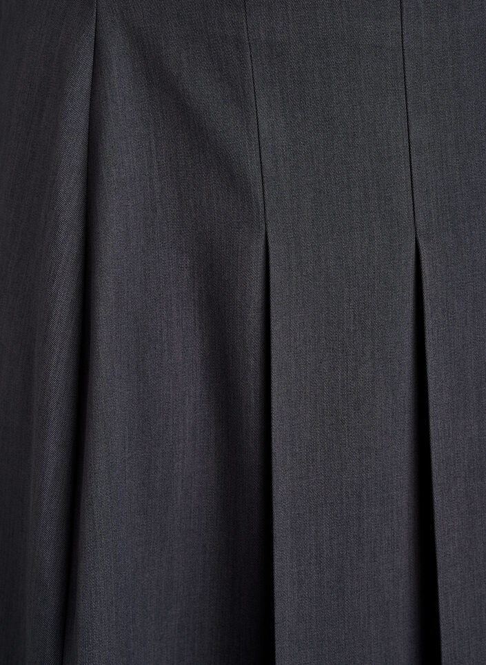 Midiskjørt med brede folder, Grå, Packshot image number 2