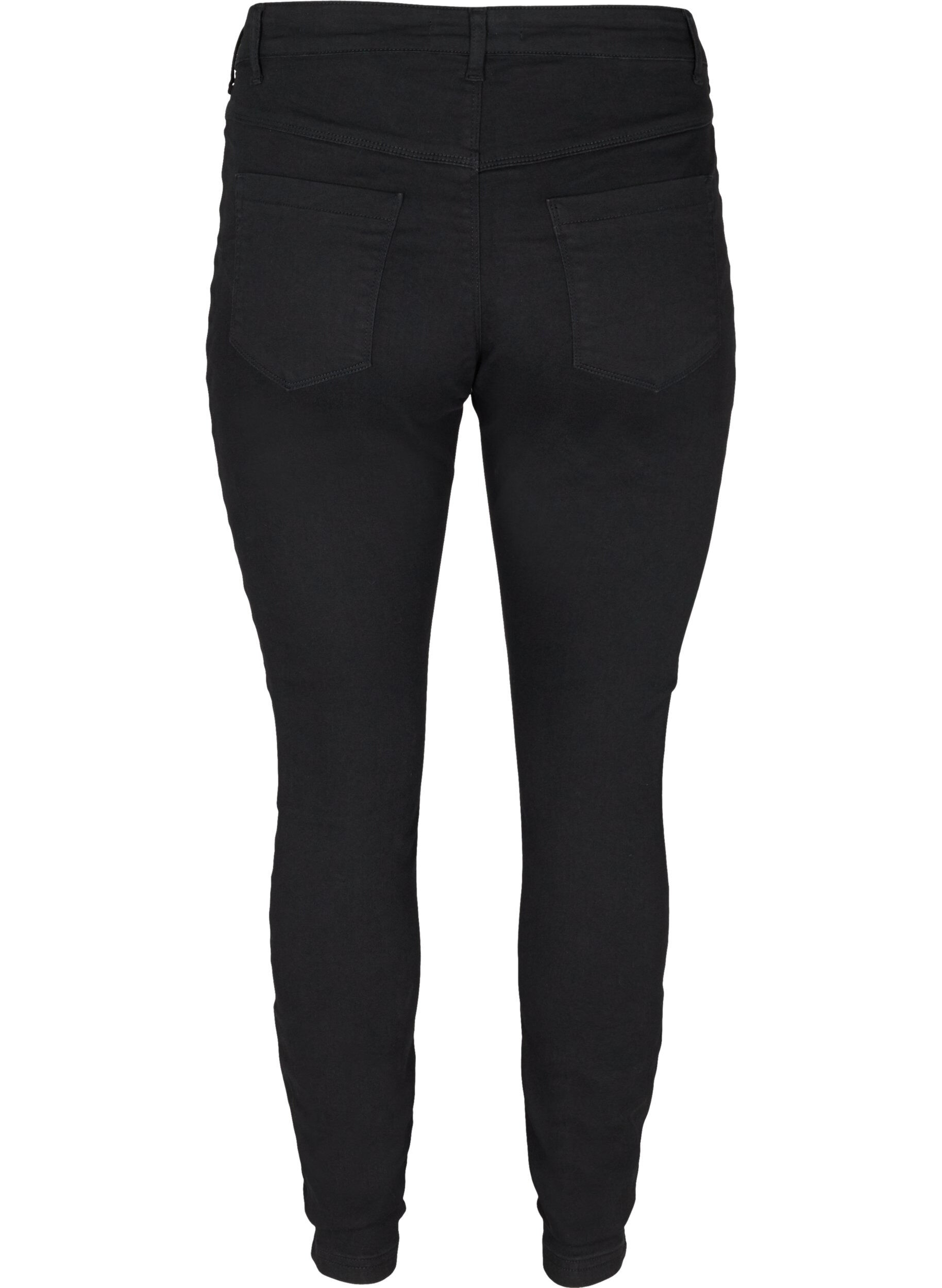 Zizzi Bomullsblanding jeggings, Svart, Packshot image number 1