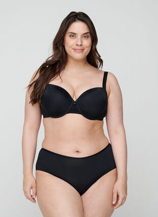 Formstøpt BH med netting, Black, Model image number 4