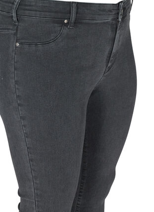 Zizzi Jeggings i bomullsblanding, Grey Denim, Packshot image number 3